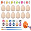Egg Painting Set - 12 Wooden Eggs to Paint with