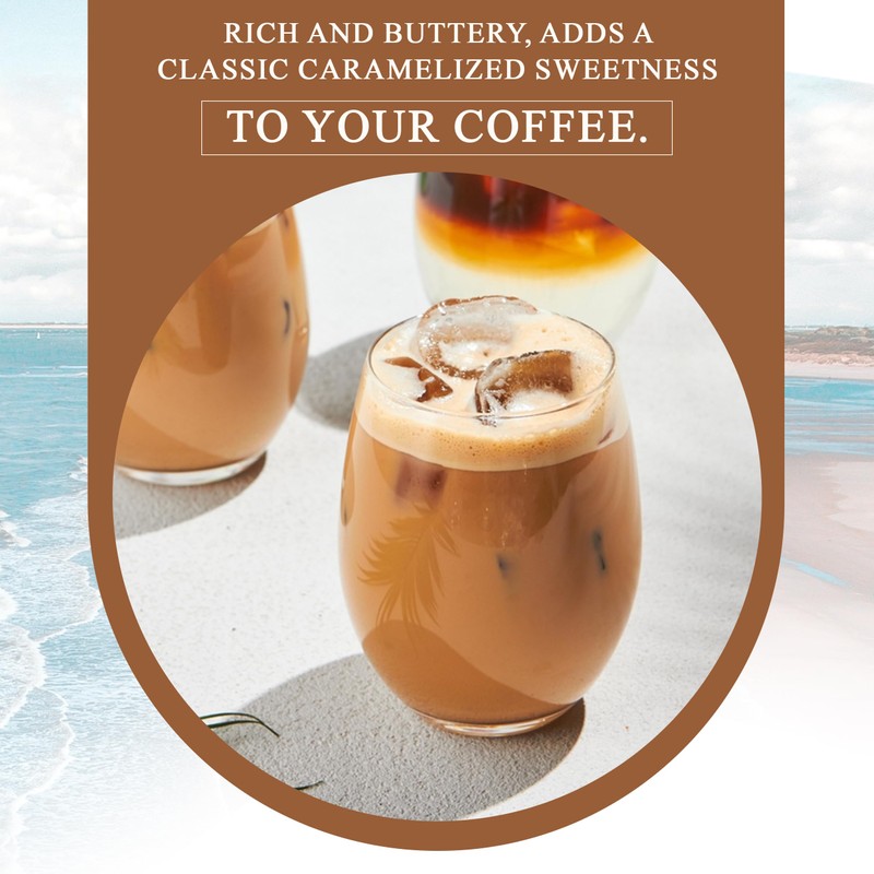 RIO Caramel Flavored Coffee Syrup, 700ml – Rich and Buttery,