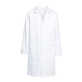DR Uniforms - Unisex Lab Coat (60% Cotton / 40% Polyester) Sanforized to Prevent Shrinking - (White) - 2XL