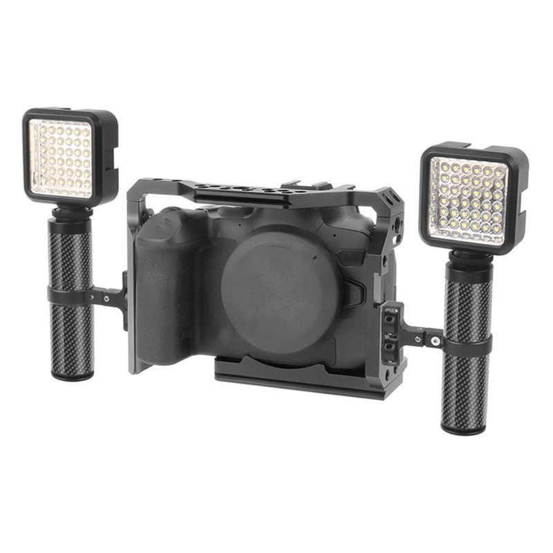 138mm Camera Cage Handle Grip Carbon Fiber Aluminum Alloy Universal