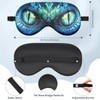 NganSuRong 2 Pcs Dinosaur Dragon Eye Mask Sleep Mask, Funny