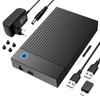 Gbformat 3.5 Hard Drive Enclosure, USB C/USB 3.0 SATA HDD