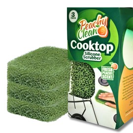 Peachy Clean Silicone Scrubber (Qty 3) - Cooktop Scrubber