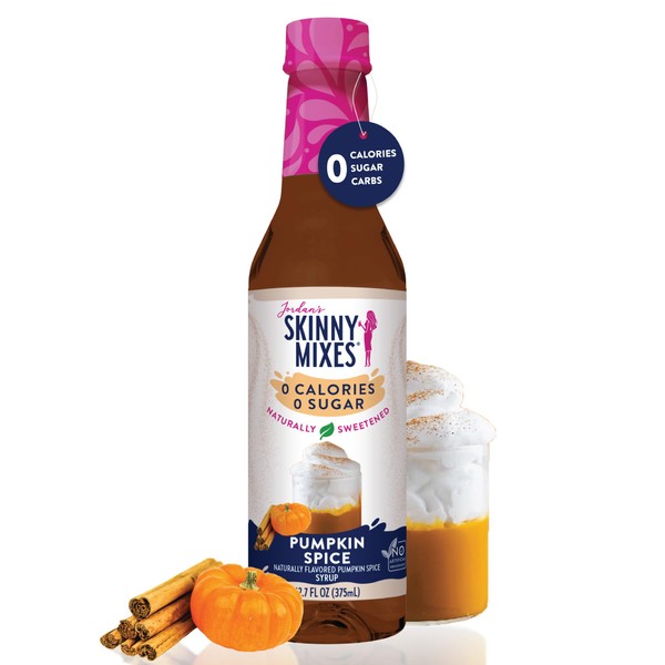 Jordan's Skinny Syrups Sugar Free Syrup, Pumpkin Spice Syrup, 12.6
