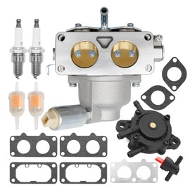 Vkinman 791230 Carburetor Replacement for BS V-Twin 20hp 21hp 23hp 24hp 25hp Manual Choke with Gasket Spark Plug 799230 699709 499804
