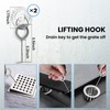 ARIOSOX 4-Pack Shower Drain Hooks for Drain Cover Removal, Assists