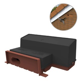 Quick Brick Nesting Box, Red Breeding Bird House for Brick or Rendered Walls