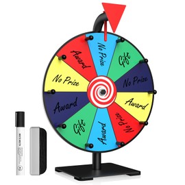 Facilife Spinning Wheel - 12 Inch Color Prize Wheel with Stand, Table Spinner for Trade Shows, Carnivals & Home Games
