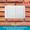Map Plastic Louvre Air Vent with Flyscreen 9" x 6"