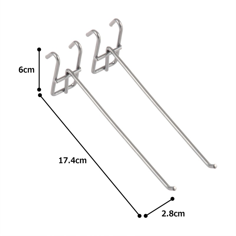 Iris Ohyama MPA-F15 Mesh Panel Hook, 5.9 inches (150 mm),