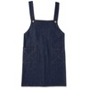 Edwin Kids' Apron, Denim, Back Button, 100% Cotton, With Both