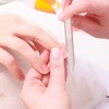 3 Pieces Glass Cuticle Pusher Cuticle Remover Glass Nail File