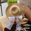 YR EARTH Doll Outfit S089 Straw Hat with Lace Ribbon