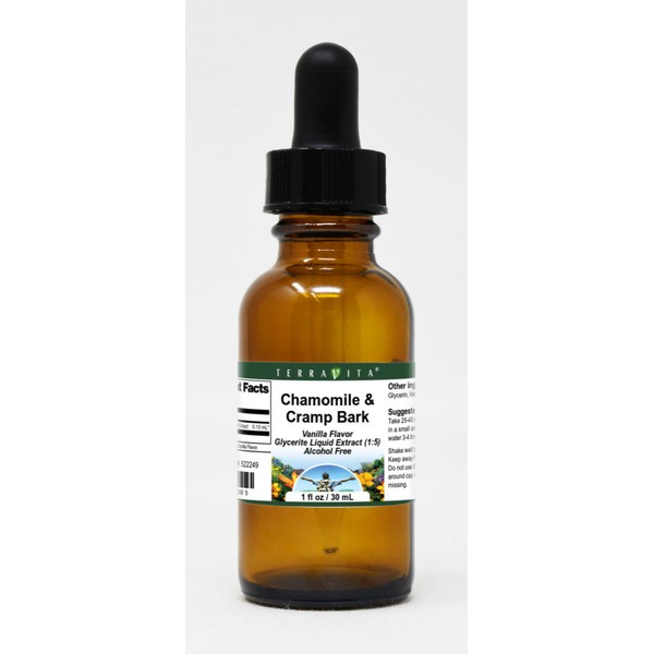 Chamomile & Cramp Bark Glycerite Liquid Extract (1:5) - Vanilla