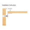 sourcing map Shelf Support 5 mm L Shape Support Cabinet
