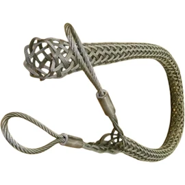 Wire & Cable Mesh Pulling Grip, Double Head Cable Pulls, Suitable for Light & Heavy Cables (D:18-25mm 0.7"-0.98")
