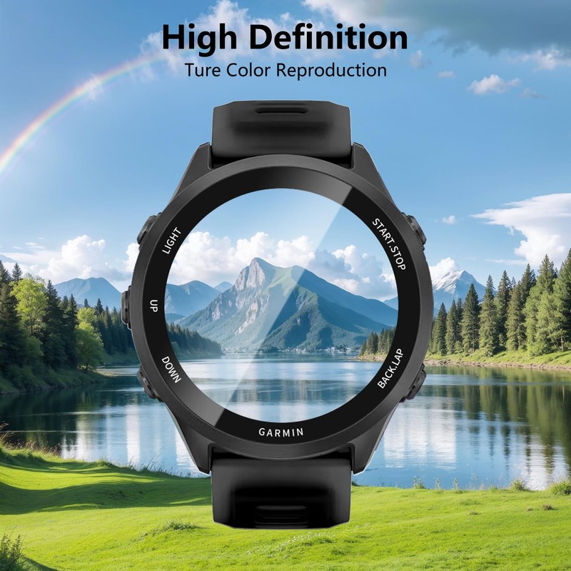 FTRONGRT Screen Protector Compatible with Garmin Forerunner 570 47mm, Anti-Scratch,