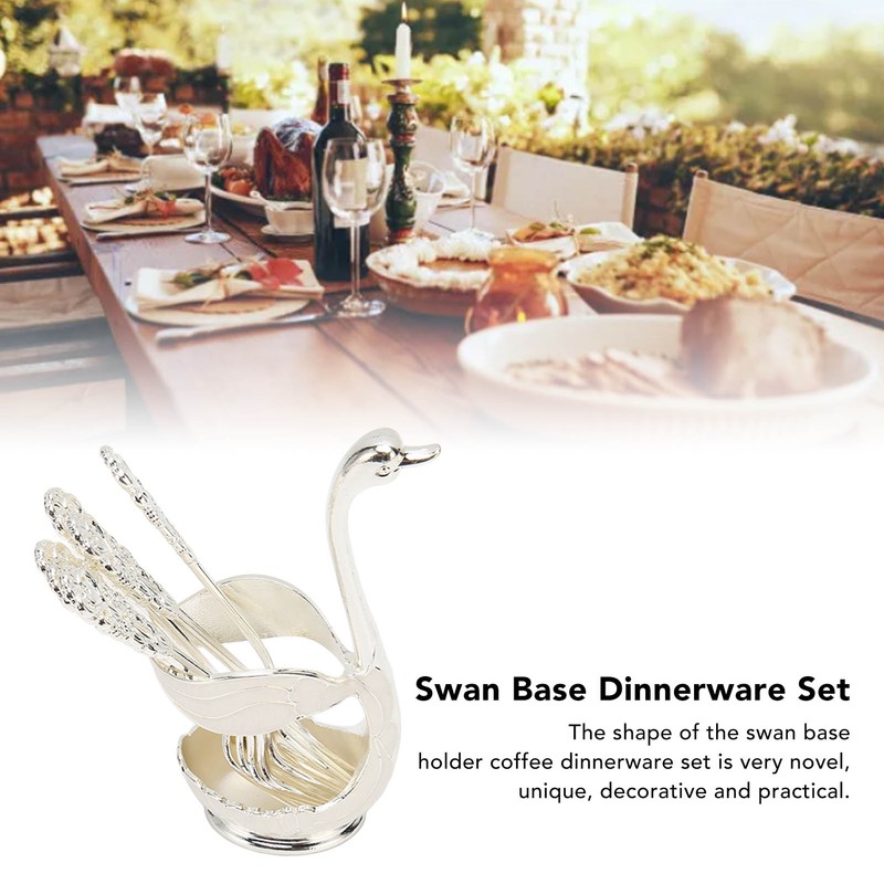 Swan Base Holder Coffee Dinnerware Set Light Luxury Innovative Swan