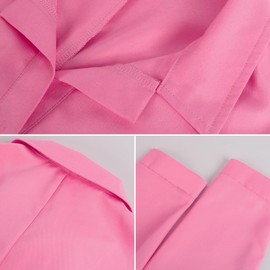 LG LOUIS GARDEN Pink Jumpsuits For Girls Margot Robbie Movie 2023 Cosplay Costume Uniform Outfits Christmas Party Masquerade Cosplay Colthing Gifts