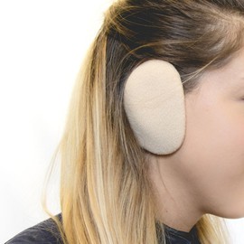 Sprigs Earbags Bandless Ear Warmers/Fleece Earmuffs with Thinsulate - Camel, Large