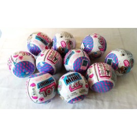 MGA Entertainment LOT OF 10 : LOL SURPRISE! - SOOO MINI! –OMG - EACH MYSTERY BALL HAS 8 SURPRISES