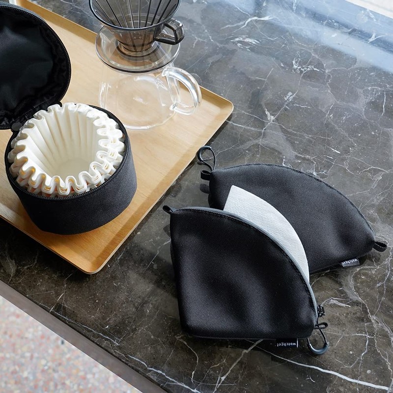 watchget Basket Coffee Filter Holder Coffee Filter Storage Bag Round