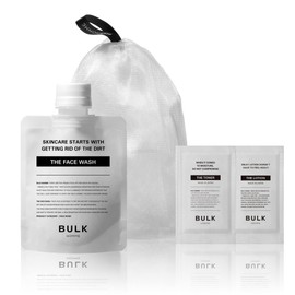 Bulk Om Men's Facial Cleanser, 3.5 oz (100 g) & Foaming Net + Lotion / Milky Lotion, 1 Each Sample
