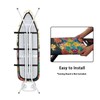 GLENLCWE Black Cat Colorful Flower Ironing Board Cover,Cute Cat Print