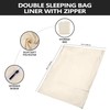 BREENHILL Double Sleeping Bag Liner,Long Staple Cotton, Adult Sleep Sack