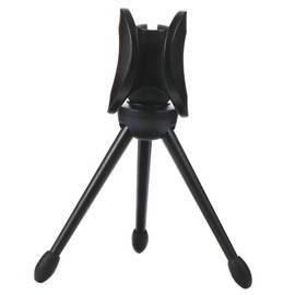 FRCOLOR 1 Set Plastic Microphone Stand Durable Tripod Desktop Mic Holder for Streaming and Broadcast Use Compact and Easy to Store