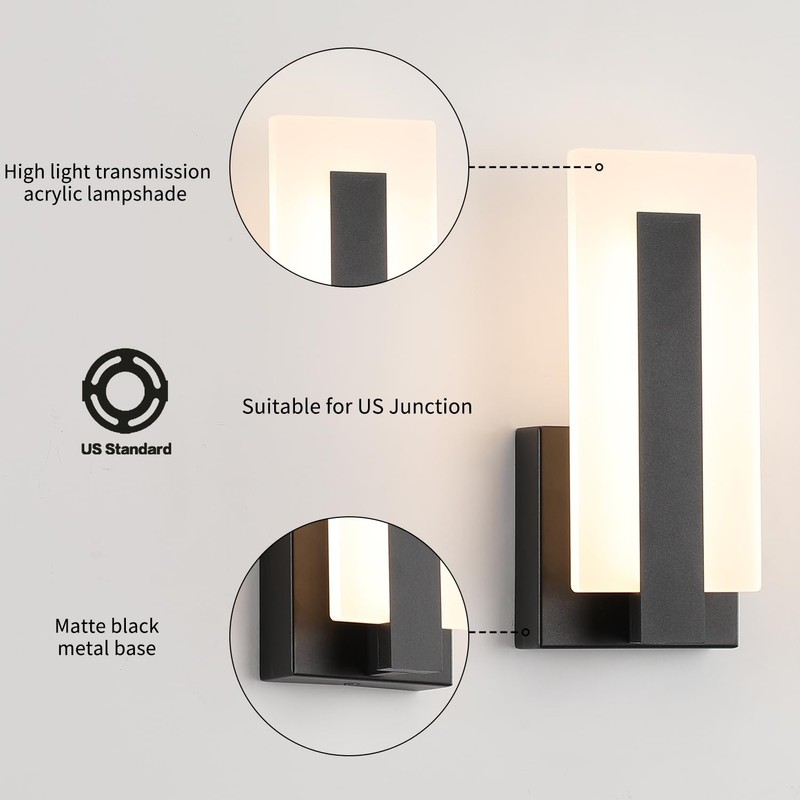 Joosenhouse Modern LED Wall Sconces Up and Down Wall Mount