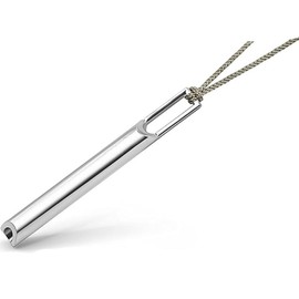 Awlfim Mindful Breathing Necklace for Anxiety - Premium Design With Silent Whistle for Stress Relief