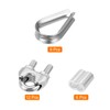sourcing map M5 Wire Rope Accessory Set for 3/16" Dia