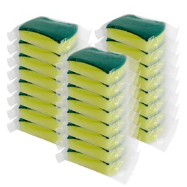 Sponge Individually Wrapped, Pack of 24 Dishwashing Sponge Cloths Scouring Pad Kitchen Tea Towel Suitable for Travel Homes (Style 2)