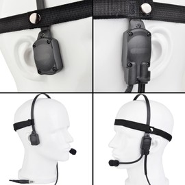 [ZTAC Genuine Product] MH180-V Bone Conduction Airsoft Headset Military BK