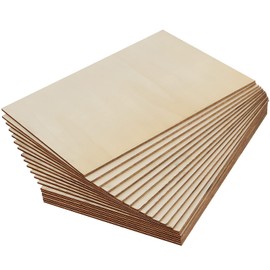 JOIKIT 20 Pieces 220 x 150 x 3mm Wood Sheets, Thin Plywood Sheets, Unfinished Wooden Board for Woodcraft Model, Crafts, Painting, Engraving