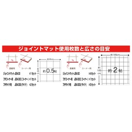 MEIWA JEM-30S Joint Mat for Borders, Side Use, Set of 4, Beige Size (1.3 x 11.8 x Thickness 0.5 inches (3.2 x 30 x 12 mm)