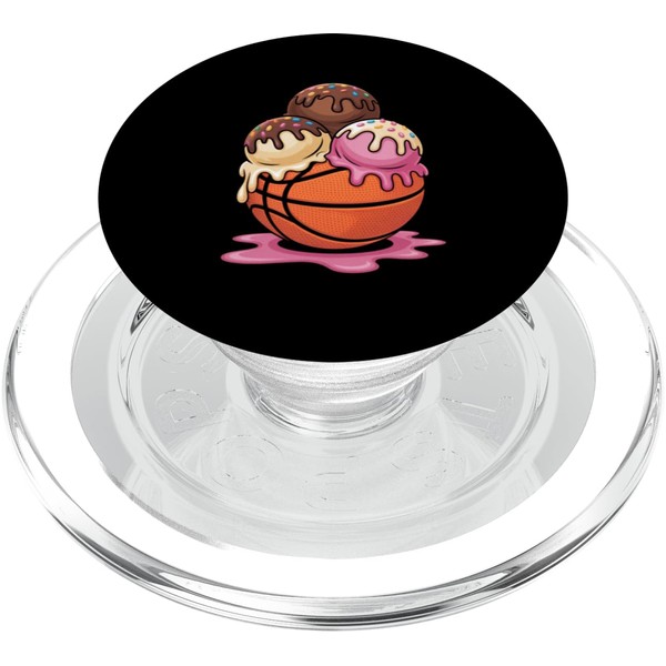 Baseketball Drip Ice Cream Streusel Dripping Sports PopSockets PopGrip für
