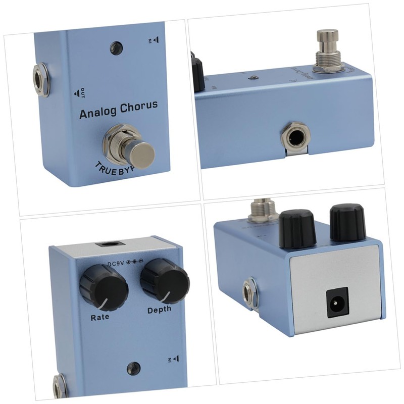 Generic Guitar Delay Pedal Bypass Switching Metal Design Compact for