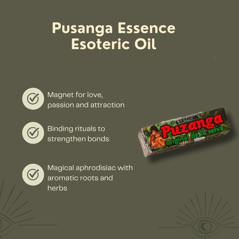 Pusanga Essential Oil, Love Spell Anointing Oil, 5ml, Traditional Amazonian