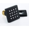 Cascada Modern Solid Brass 16-Nozzle Square Body Spray Jets Shower