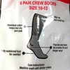 RAILROAD SOCK Crew Socks, Set of 6 Pairs (Gray)