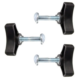 3 Pcs Lawnmower Wing Nut Screw Bolt Triple Angle Handle Knob Nut Screw Bolt Replacement Parts for Lawnmowers Power Equipment Part