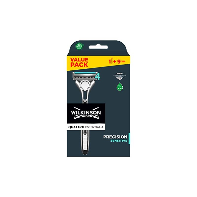 WILKINSON SWORD - Quattro Titanium for Men | Sensitive |