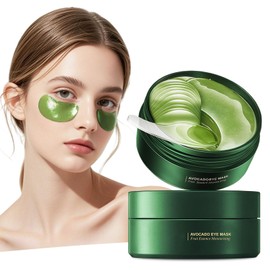 Under Eye Patches Under Eye Mask for Puffy Eyes Dark Circles Bags and Wrinkles with Collagen Relieves Pressure and Reduces Wrinkles Revitalises and Refreshes Your Eye Skin(60pcs) (Green)