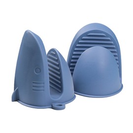 Cartoon Shark Shape Silicone Oven Mitts - Heat Resistant Cooking Pinch Grips