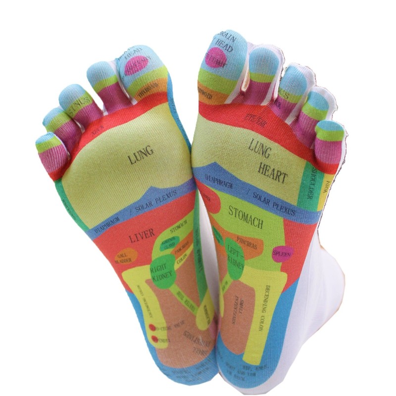 TOETOE - HEALTH - Reflexology Toe Socks (UK 3-8.5 |