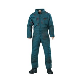LINZHEAXY 1/12 Action Figure Clothes,Jumpsuit for 6" Male Action Figures,Miniature Clothing Suits,1:12 Workwear Jumpsuit. (Lake Blue)