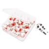 Outemu Red Switches, 30-Pack, 3-Pin Linear Dustproof RGB Key Switches,