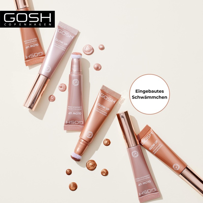 GOSH Glow Up Cream Bronzer for the Face I Liquid